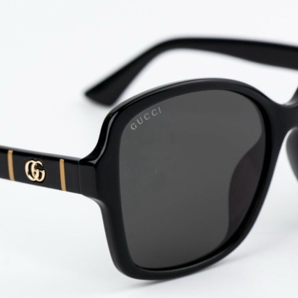 Gucci Black Oversized Square Sunglasses New Condition - Picture 7 of 14